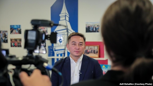 Адиль Джалилов, глава MediaNet, во время интервью в Нур-Султане.